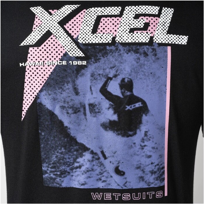 2024 Xcel Hombres Camiseta Throwback MATS5TBK - Black